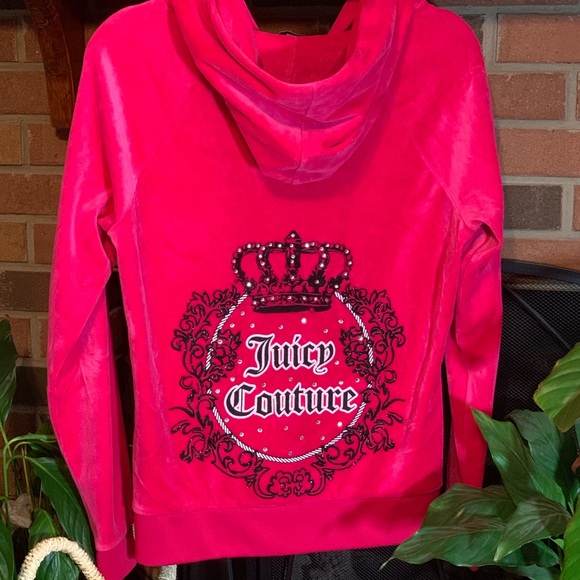 Juicy Couture Jackets & Blazers - SOLD! Sz L Vintage Pink Juicy Couture  Hoodie